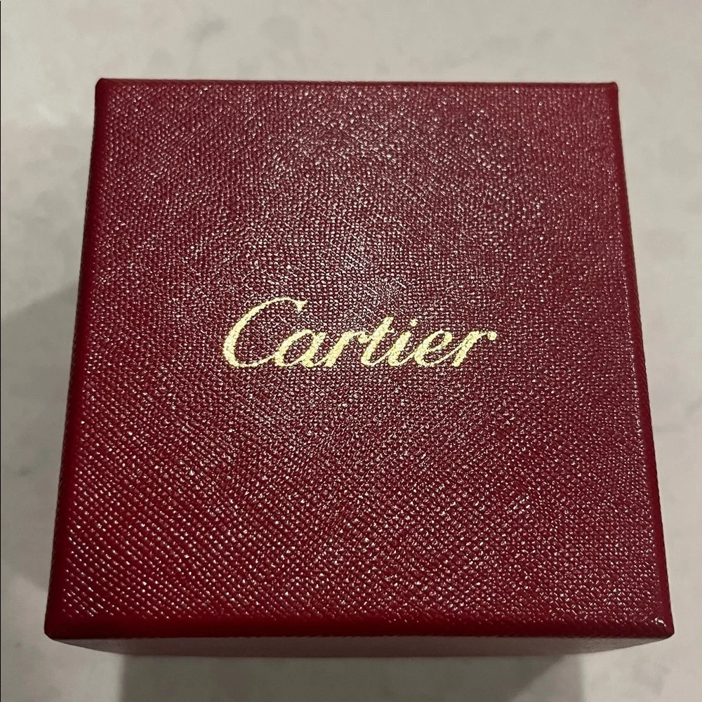 Cartier Red and Gold Ring Box - Picture 3 of 6